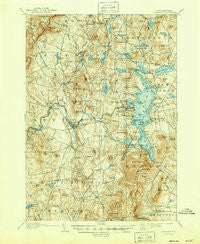 Sunapee New Hampshire Historical topographic map, 1:62500 scale, 15 X 15 Minute, Year 1907