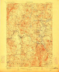 Sunapee New Hampshire Historical topographic map, 1:62500 scale, 15 X 15 Minute, Year 1907
