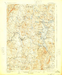 Sunapee New Hampshire Historical topographic map, 1:62500 scale, 15 X 15 Minute, Year 1907