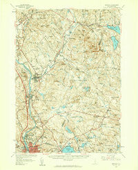 Suncook New Hampshire Historical topographic map, 1:62500 scale, 15 X 15 Minute, Year 1957
