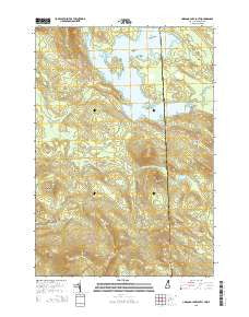 Umbagog Lake South New Hampshire Current topographic map, 1:24000 scale, 7.5 X 7.5 Minute, Year 2015