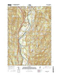 Walpole New Hampshire Current topographic map, 1:24000 scale, 7.5 X 7.5 Minute, Year 2015