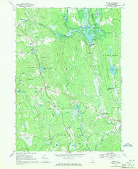 Weare New Hampshire Historical topographic map, 1:24000 scale, 7.5 X 7.5 Minute, Year 1967