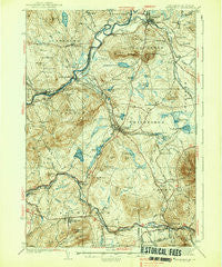 Whitefield New Hampshire Historical topographic map, 1:62500 scale, 15 X 15 Minute, Year 1938