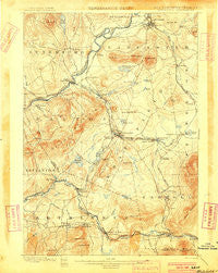 Whitefield New Hampshire Historical topographic map, 1:62500 scale, 15 X 15 Minute, Year 1900