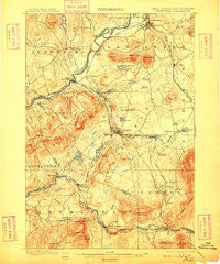Whitefield New Hampshire Historical topographic map, 1:62500 scale, 15 X 15 Minute, Year 1900