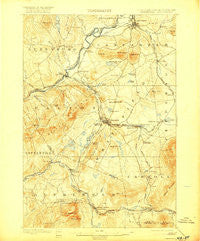 Whitefield New Hampshire Historical topographic map, 1:62500 scale, 15 X 15 Minute, Year 1900