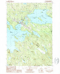 Wolfeboro New Hampshire Historical topographic map, 1:24000 scale, 7.5 X 7.5 Minute, Year 1987