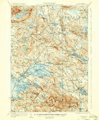 Wolfeboro New Hampshire Historical topographic map, 1:62500 scale, 15 X 15 Minute, Year 1928