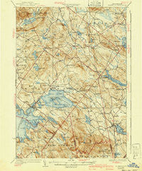 Wolfeboro New Hampshire Historical topographic map, 1:62500 scale, 15 X 15 Minute, Year 1928