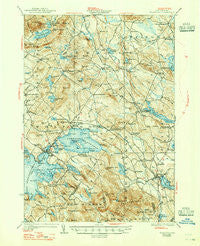 Wolfeboro New Hampshire Historical topographic map, 1:62500 scale, 15 X 15 Minute, Year 1928