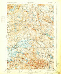 Wolfeboro New Hampshire Historical topographic map, 1:62500 scale, 15 X 15 Minute, Year 1928