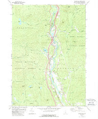 Woodstock New Hampshire Historical topographic map, 1:24000 scale, 7.5 X 7.5 Minute, Year 1980