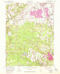 Adelphia New Jersey Historical topographic map, 1:24000 scale, 7.5 X 7.5 Minute, Year 1957