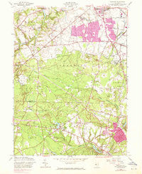 Adelphia New Jersey Historical topographic map, 1:24000 scale, 7.5 X 7.5 Minute, Year 1957