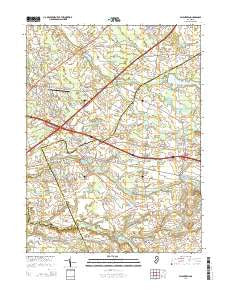 Allentown New Jersey Historical topographic map, 1:24000 scale, 7.5 X 7.5 Minute, Year 2014