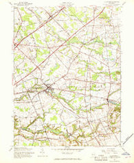 Allentown New Jersey Historical topographic map, 1:24000 scale, 7.5 X 7.5 Minute, Year 1957