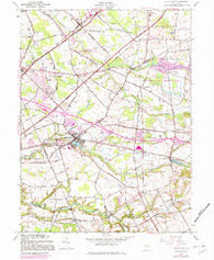 Allentown New Jersey Historical topographic map, 1:24000 scale, 7.5 X 7.5 Minute, Year 1957