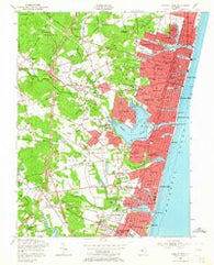 Asbury Park New Jersey Historical topographic map, 1:24000 scale, 7.5 X 7.5 Minute, Year 1954