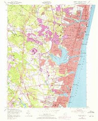 Asbury Park New Jersey Historical topographic map, 1:24000 scale, 7.5 X 7.5 Minute, Year 1954