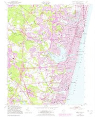 Asbury Park New Jersey Historical topographic map, 1:24000 scale, 7.5 X 7.5 Minute, Year 1954