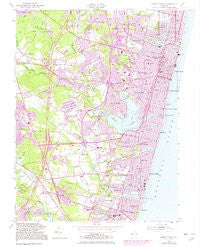 Asbury Park New Jersey Historical topographic map, 1:24000 scale, 7.5 X 7.5 Minute, Year 1954