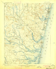 Asbury Park New Jersey Historical topographic map, 1:62500 scale, 15 X 15 Minute, Year 1901