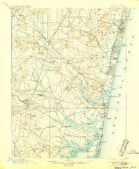 Asbury Park New Jersey Historical topographic map, 1:62500 scale, 15 X 15 Minute, Year 1901