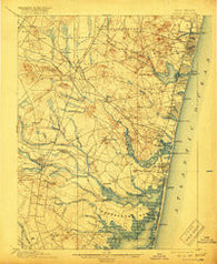 Asbury Park New Jersey Historical topographic map, 1:62500 scale, 15 X 15 Minute, Year 1901
