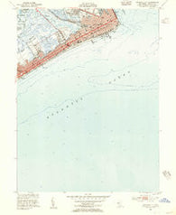 Atlantic City New Jersey Historical topographic map, 1:24000 scale, 7.5 X 7.5 Minute, Year 1952
