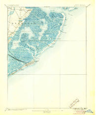 Atlantic City New Jersey Historical topographic map, 1:62500 scale, 15 X 15 Minute, Year 1894