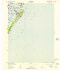 Avalon New Jersey Historical topographic map, 1:24000 scale, 7.5 X 7.5 Minute, Year 1953