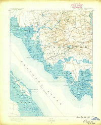Bay Side New Jersey Historical topographic map, 1:62500 scale, 15 X 15 Minute, Year 1890