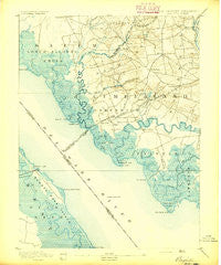 Bay Side New Jersey Historical topographic map, 1:62500 scale, 15 X 15 Minute, Year 1894