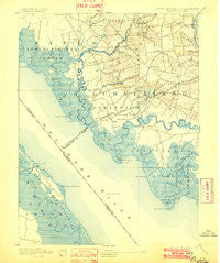 Bay Side New Jersey Historical topographic map, 1:62500 scale, 15 X 15 Minute, Year 1894