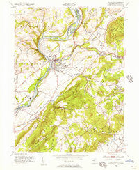 Belvidere New Jersey Historical topographic map, 1:24000 scale, 7.5 X 7.5 Minute, Year 1955
