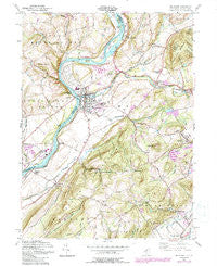 Belvidere New Jersey Historical topographic map, 1:24000 scale, 7.5 X 7.5 Minute, Year 1955