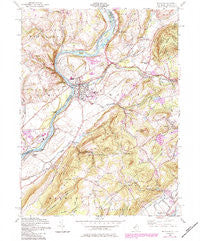 Belvidere New Jersey Historical topographic map, 1:24000 scale, 7.5 X 7.5 Minute, Year 1955