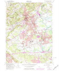 Bernardsville New Jersey Historical topographic map, 1:24000 scale, 7.5 X 7.5 Minute, Year 1954