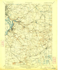 Bordentown New Jersey Historical topographic map, 1:62500 scale, 15 X 15 Minute, Year 1906