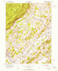 Branchville New Jersey Historical topographic map, 1:24000 scale, 7.5 X 7.5 Minute, Year 1954