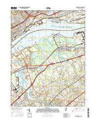 Bridgeport New Jersey Current topographic map, 1:24000 scale, 7.5 X 7.5 Minute, Year 2016