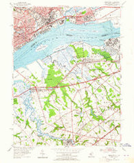 Bridgeport New Jersey Historical topographic map, 1:24000 scale, 7.5 X 7.5 Minute, Year 1953