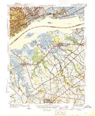 Bridgeport New Jersey Historical topographic map, 1:31680 scale, 7.5 X 7.5 Minute, Year 1944