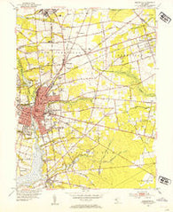 Bridgeton New Jersey Historical topographic map, 1:24000 scale, 7.5 X 7.5 Minute, Year 1953