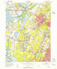 Caldwell New Jersey Historical topographic map, 1:24000 scale, 7.5 X 7.5 Minute, Year 1954