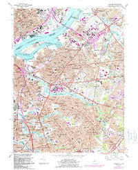 Camden New Jersey Historical topographic map, 1:24000 scale, 7.5 X 7.5 Minute, Year 1967