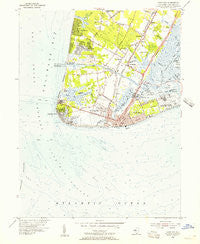 Cape May New Jersey Historical topographic map, 1:24000 scale, 7.5 X 7.5 Minute, Year 1954