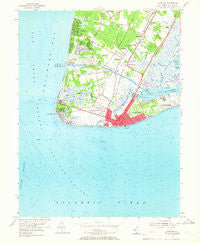 Cape May New Jersey Historical topographic map, 1:24000 scale, 7.5 X 7.5 Minute, Year 1954