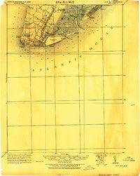 Cape May New Jersey Historical topographic map, 1:62500 scale, 15 X 15 Minute, Year 1925